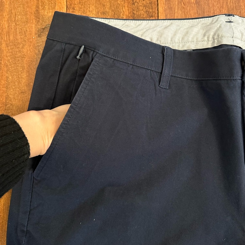 Bonobos Navy Blue Slim Tapered Fit Chinos Pants Sz 38x32 - Picture 2 of 12